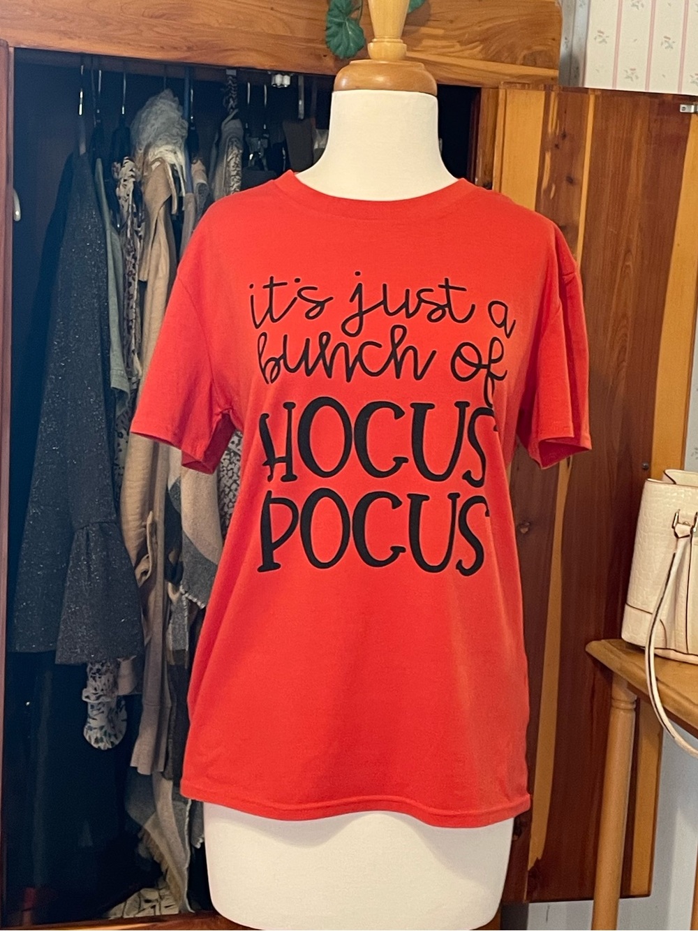 Orange Graphic Tee - It's Just a Bunch of Hocus Pocus